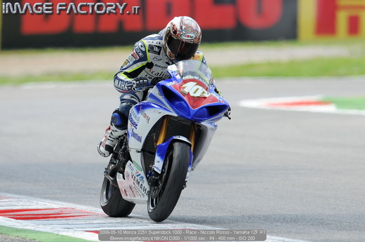 2009-05-10 Monza 2251 Superstock 1000 - Race - Niccolo Rosso - Yamaha YZF R1